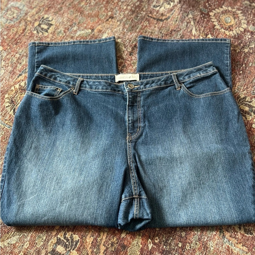 Fashion Bug Women’s Blue Jeans Wide Leg
Size 24W - Picture 2 of 5